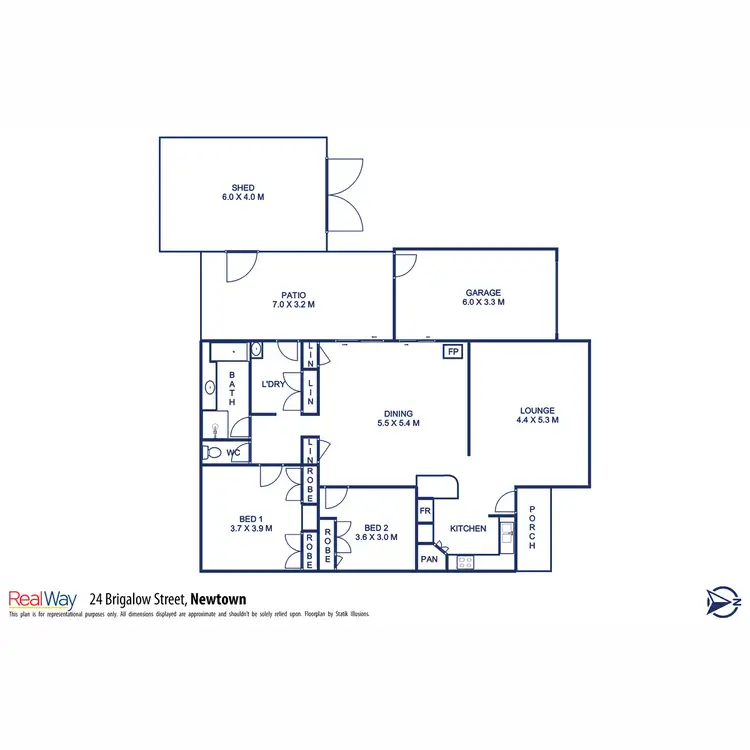 Floorplan of Homely house listing, 24 Brigalow Street, Newtown QLD 4350