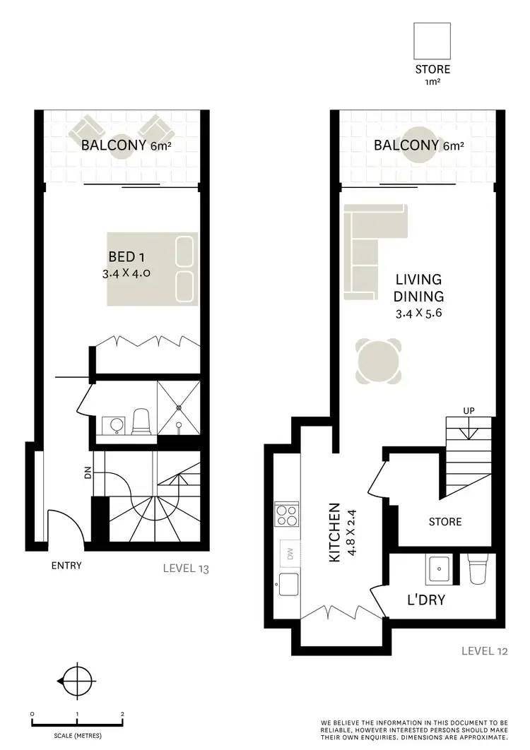 Floorplan of Homely apartment listing, 1201/227 Victoria Street, Darlinghurst NSW 2010