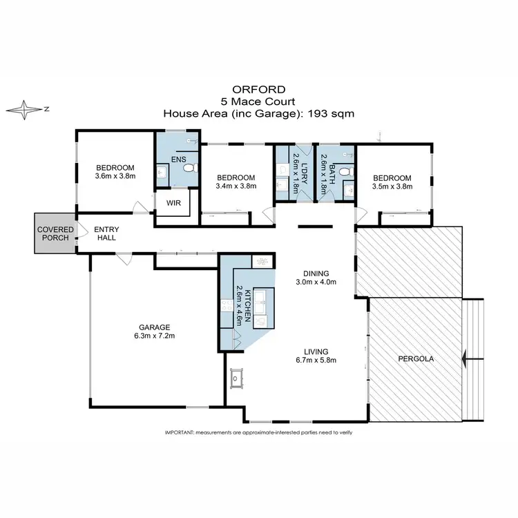 Floorplan of Homely house listing, 5 Mace Court, Orford TAS 7190