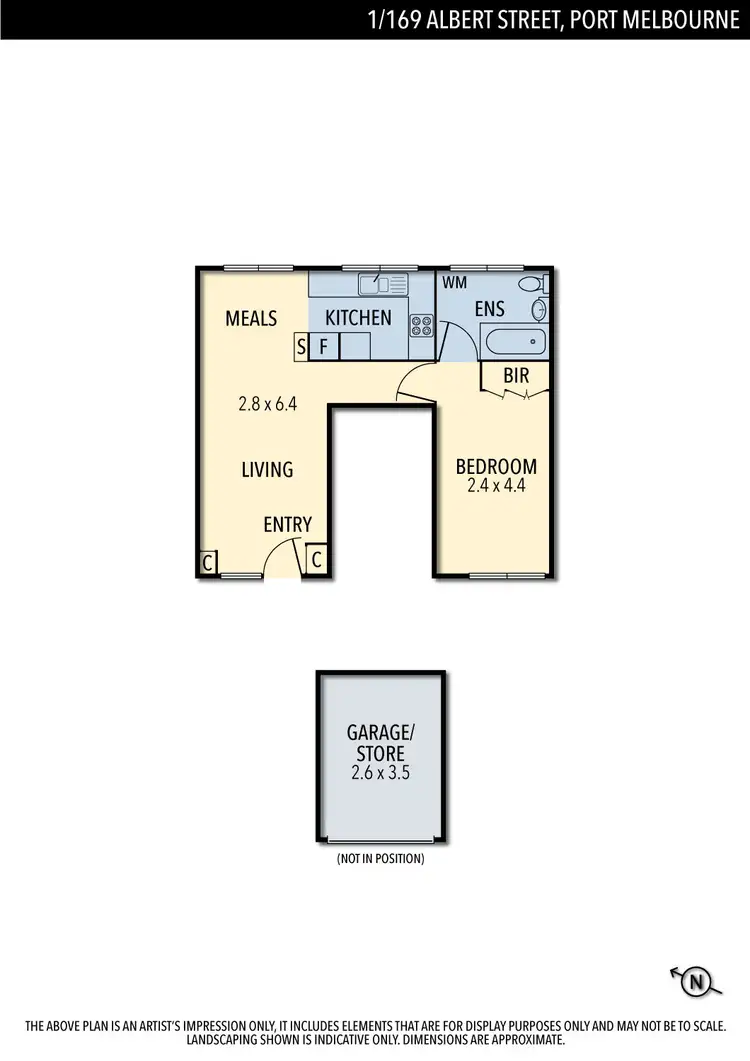Floorplan of Homely apartment listing, 1/169 Albert Street, Port Melbourne VIC 3207
