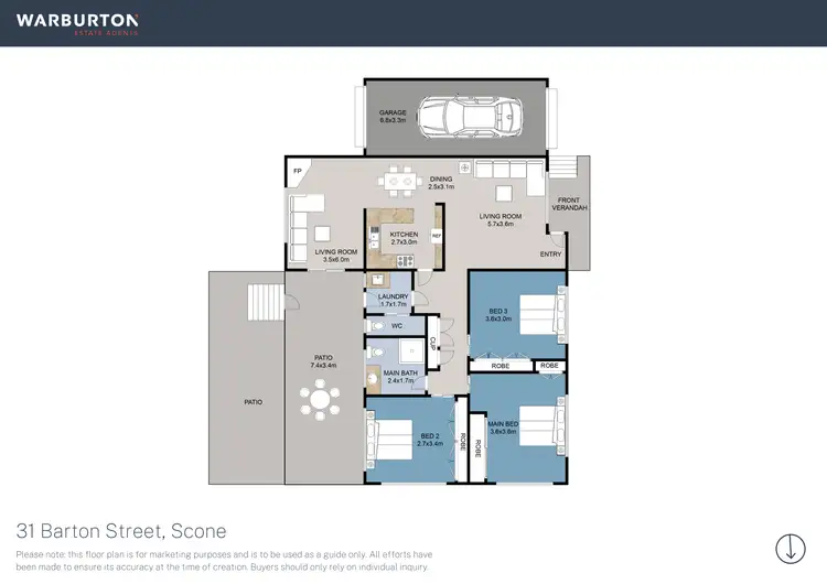 Floorplan of Homely house listing, 31 Barton Street, Scone NSW 2337