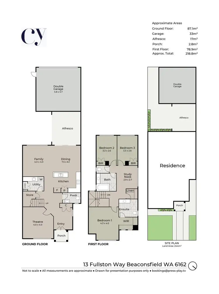Floorplan of Homely house listing, 13 Fullston Way, Beaconsfield WA 6162