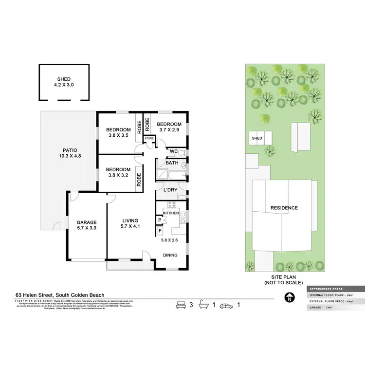 Floorplan of Homely house listing, 63 Helen Street, South Golden Beach NSW 2483