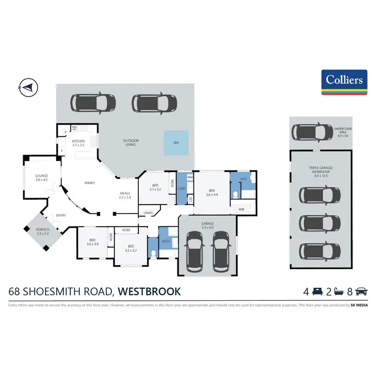 Floorplan of Homely house listing, 68 Shoesmith Road, Westbrook QLD 4350