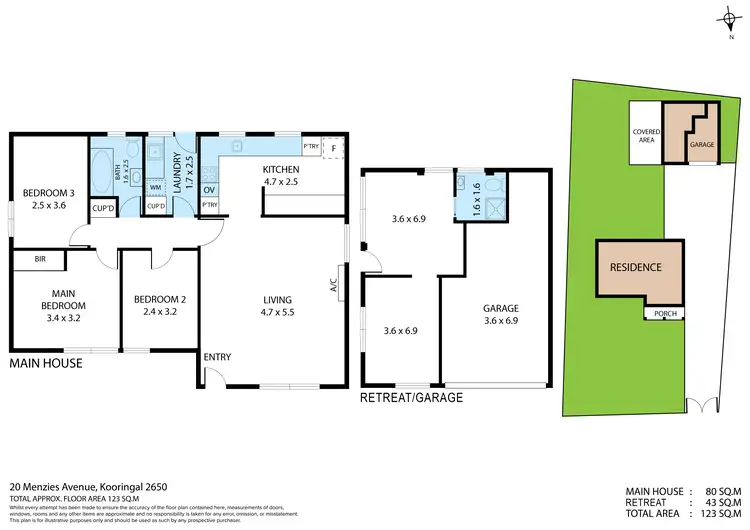 Floorplan of Homely house listing, 20 Menzies Avenue, Kooringal NSW 2650