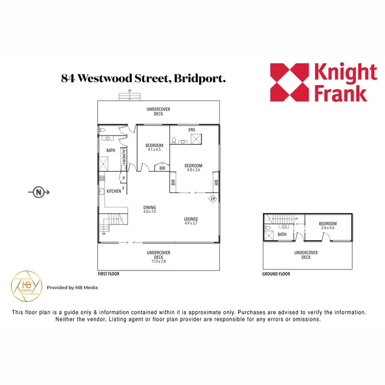 Floorplan of Homely house listing, 84 Westwood Street, Bridport TAS 7262