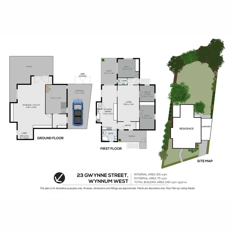 Floorplan of Homely house listing, 23 Gwynne Street, Wynnum West QLD 4178