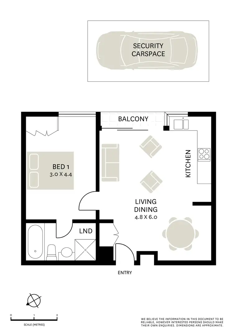 Floorplan of Homely apartment listing, 1c/4 Hampden Street, Paddington NSW 2021