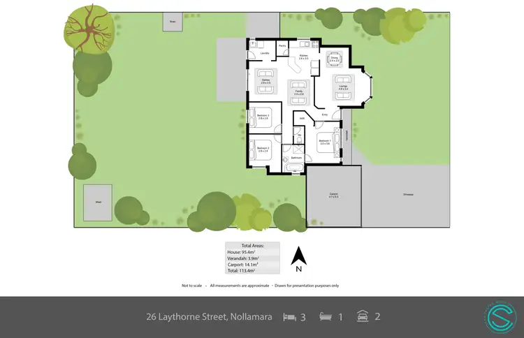 Floorplan of Homely house listing, 26 Laythorne Street, Nollamara WA 6061