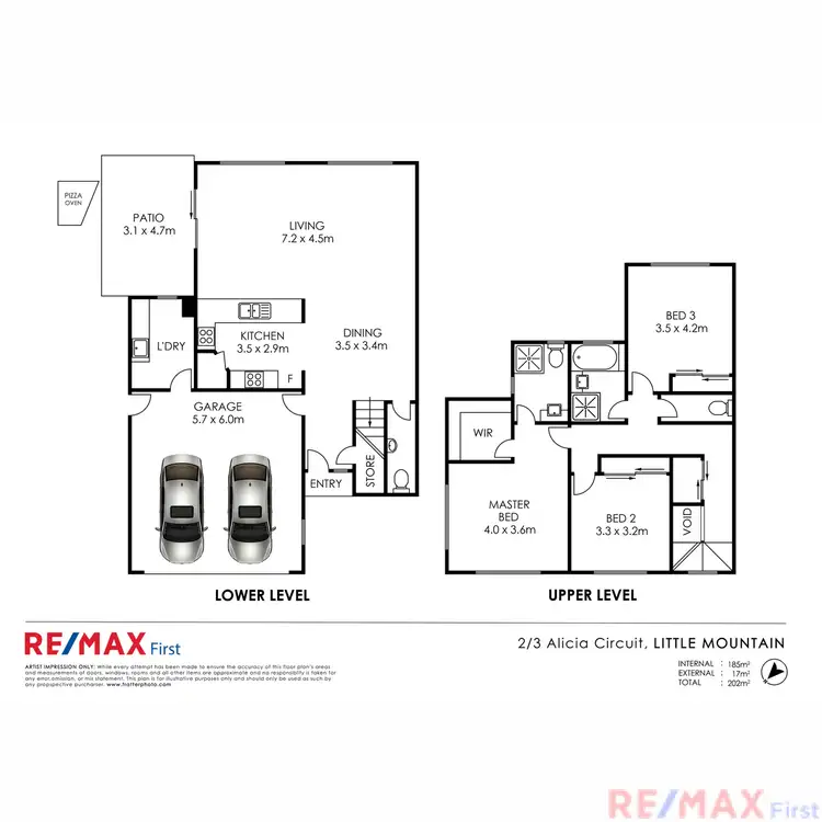 Floorplan of Homely house listing, 2/3 Alicia Circuit, Little Mountain QLD 4551