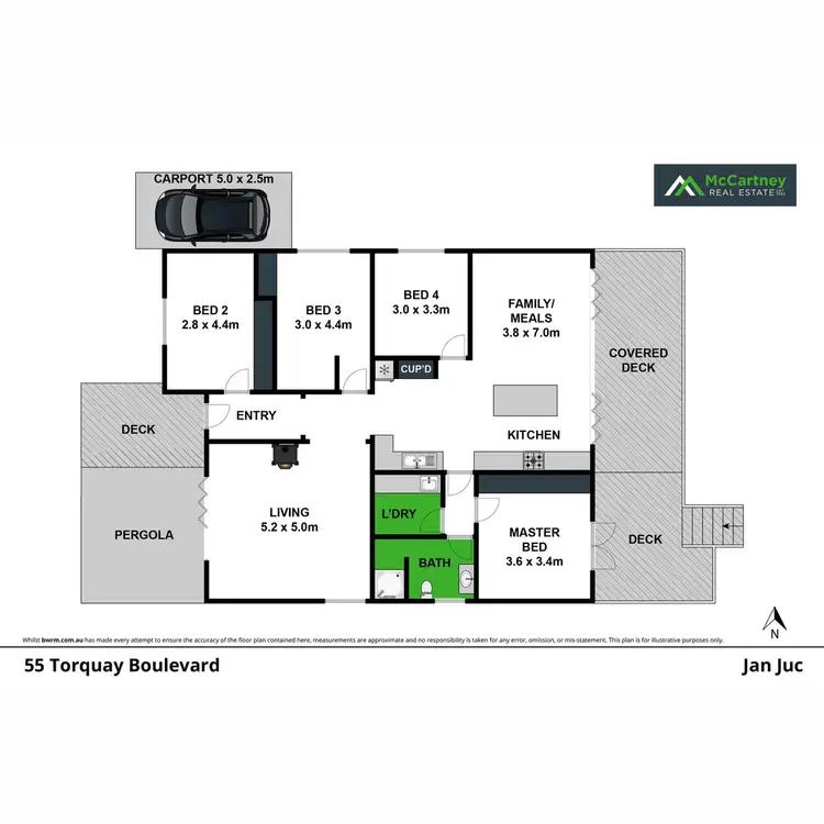 Floorplan of Homely house listing, 55 Torquay Boulevard, Jan Juc VIC 3228