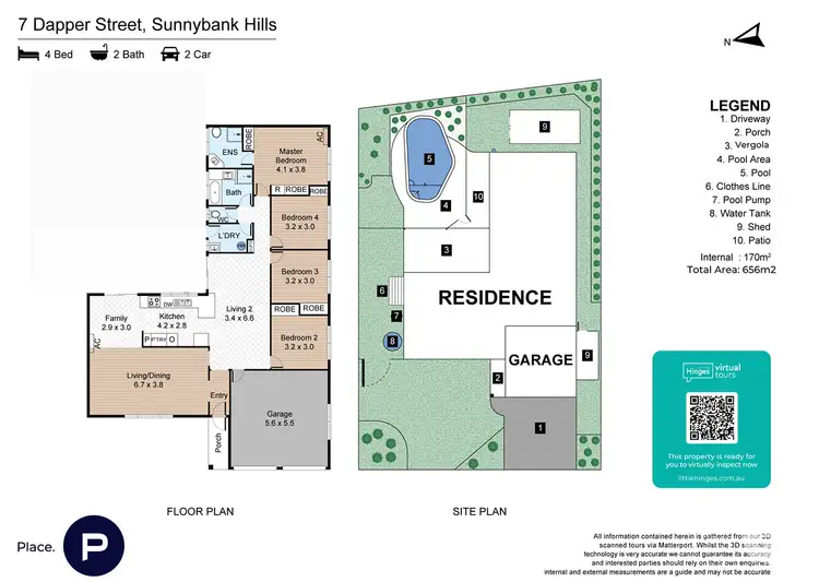 Floorplan of Homely house listing, 7 Dapper Street, Sunnybank Hills QLD 4109