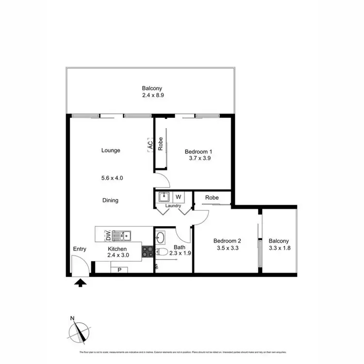 Floorplan of Homely apartment listing, 39/392 Nepean Highway, Frankston VIC 3199