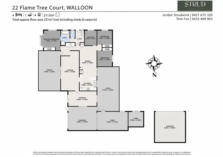 Floorplan of Homely house listing, 22 Flame Tree Court, Walloon QLD 4306