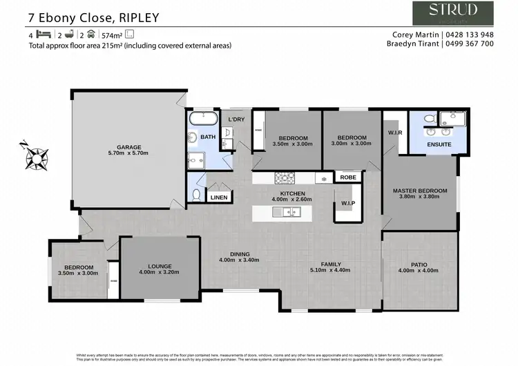 Floorplan of Homely house listing, 7 Ebony Close, Ripley QLD 4306
