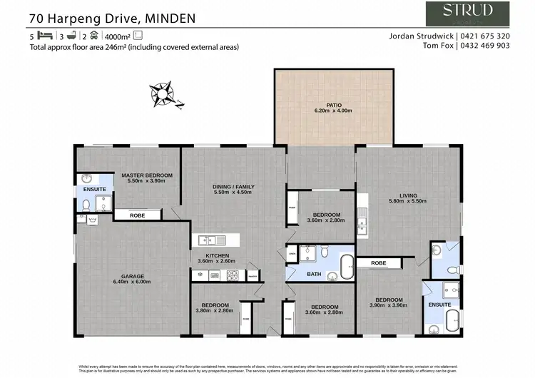Floorplan of Homely house listing, 70 Harpeng Drive, Minden QLD 4311