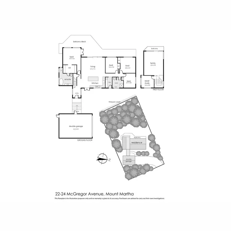 Floorplan of Homely house listing, 22 - 24 Mcgregor Avenue, Mount Martha VIC 3934