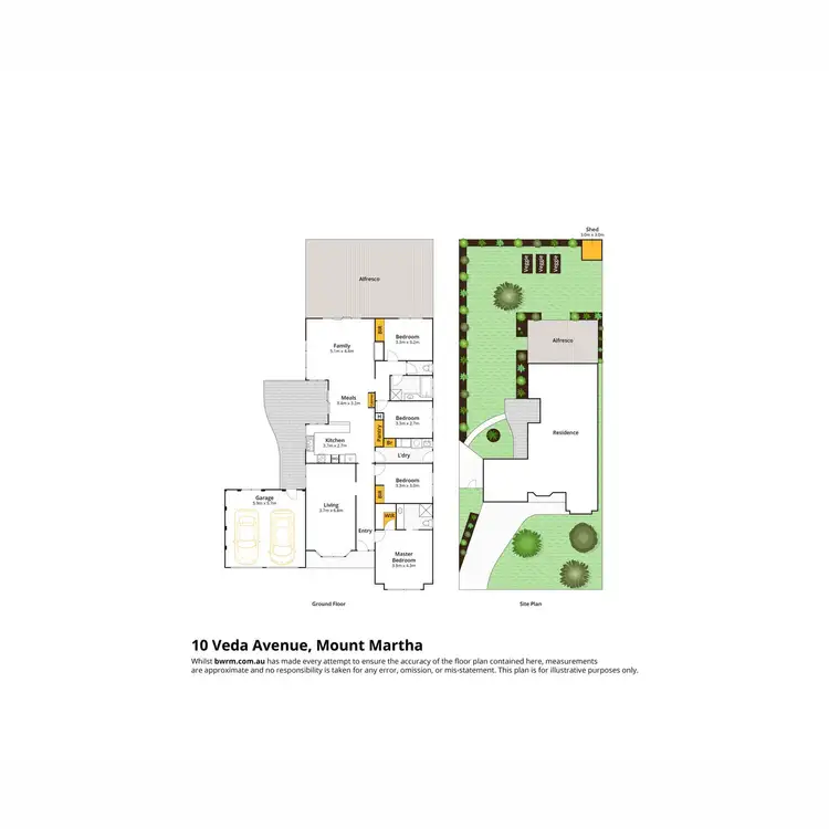 Floorplan of Homely house listing, 10 Veda Avenue, Mount Martha VIC 3934