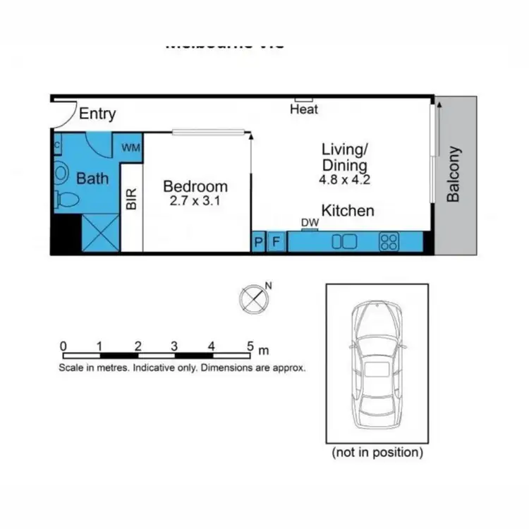 Floorplan of Homely apartment listing, 607/16 Liverpool Street, Melbourne VIC 3000