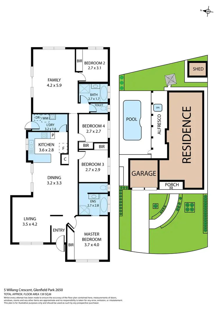Floorplan of Homely house listing, 5 Willang Crescent, Glenfield Park NSW 2650