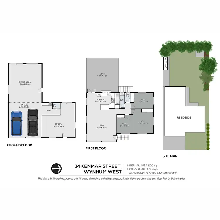 Floorplan of Homely house listing, 14 Kenmar Street, Wynnum West QLD 4178