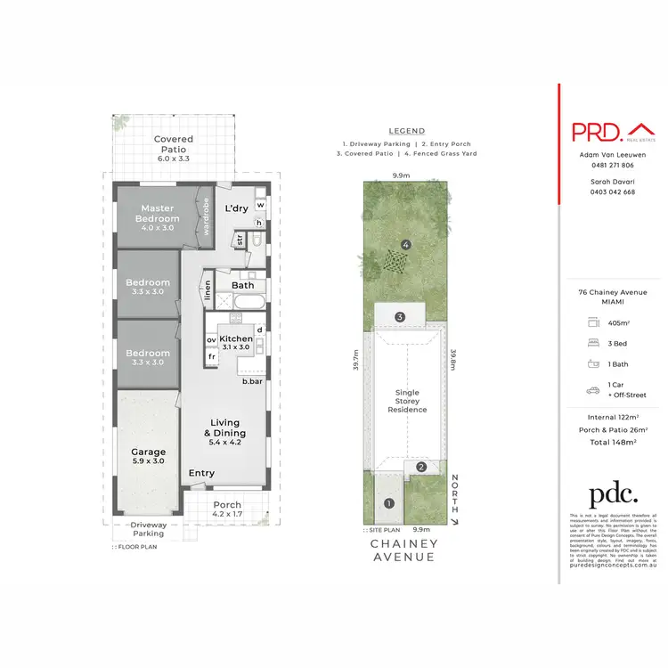 Floorplan of Homely house listing, 76 Chainey Avenue, Miami QLD 4220