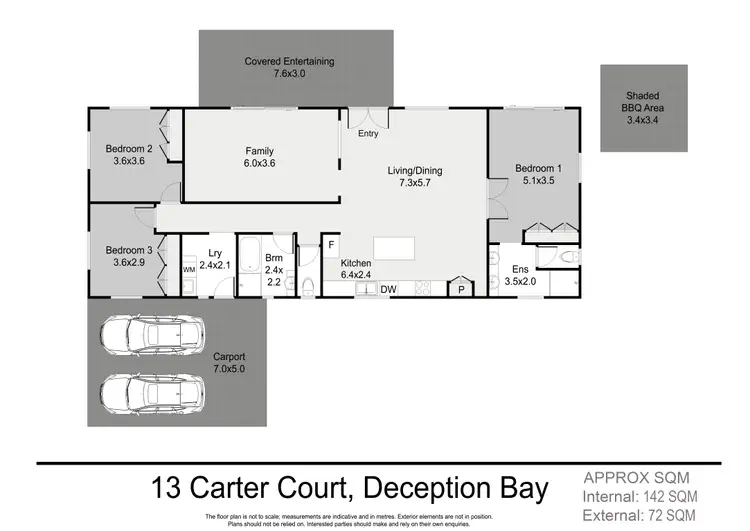 Floorplan of Homely house listing, 13 Carter Court, Deception Bay QLD 4508