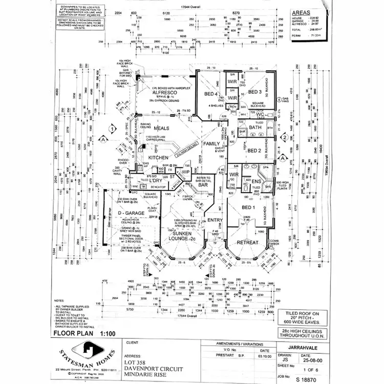 Floorplan of Homely house listing, 65 Davenport Circuit, Mindarie WA 6030
