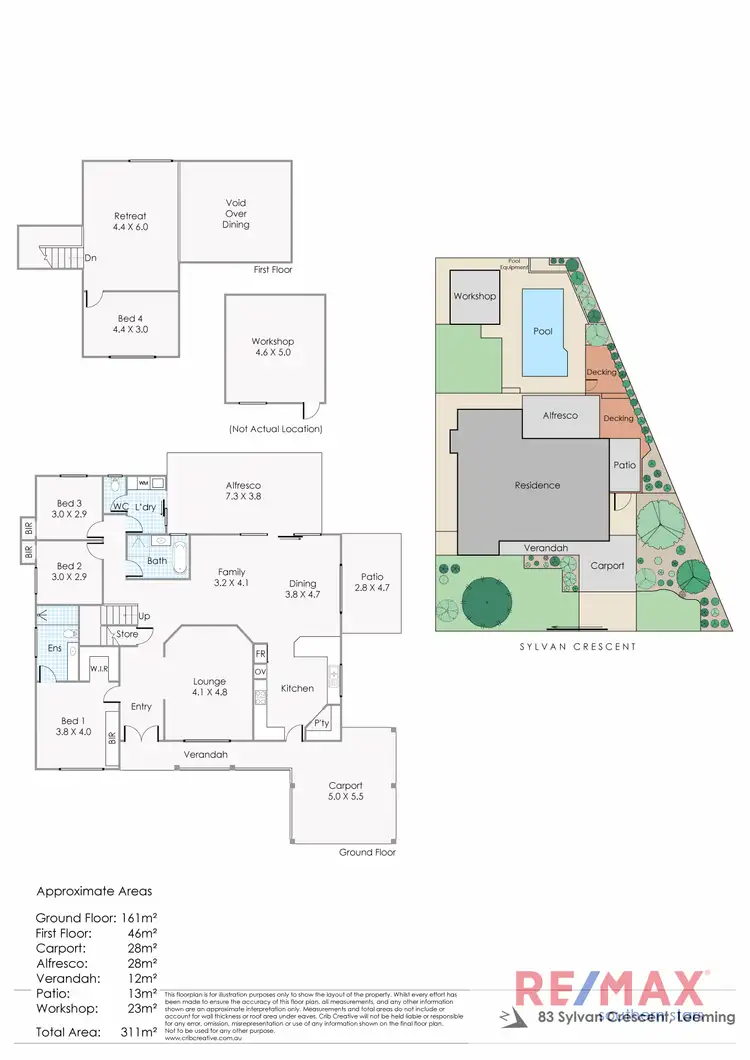 Floorplan of Homely house listing, 83 Sylvan Crescent, Leeming WA 6149