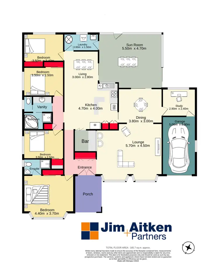 Floorplan of Homely house listing, 9 Mohave Place, Bossley Park NSW 2176