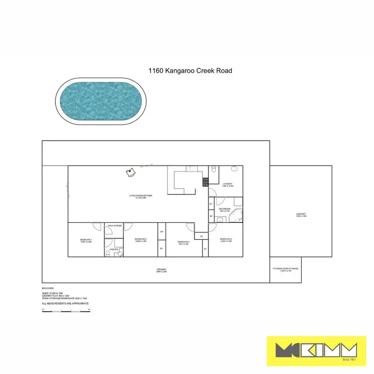 Floorplan of Homely rural property listing, 1160 Kangaroo Creek Road, Kangaroo Creek NSW 2460