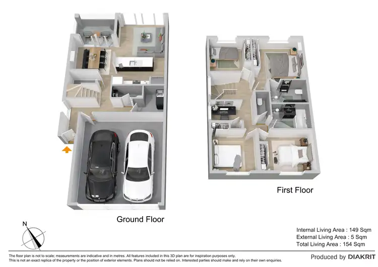 Floorplan of Homely townhouse listing, 22/119 Copeland Drive, North Lakes QLD 4509