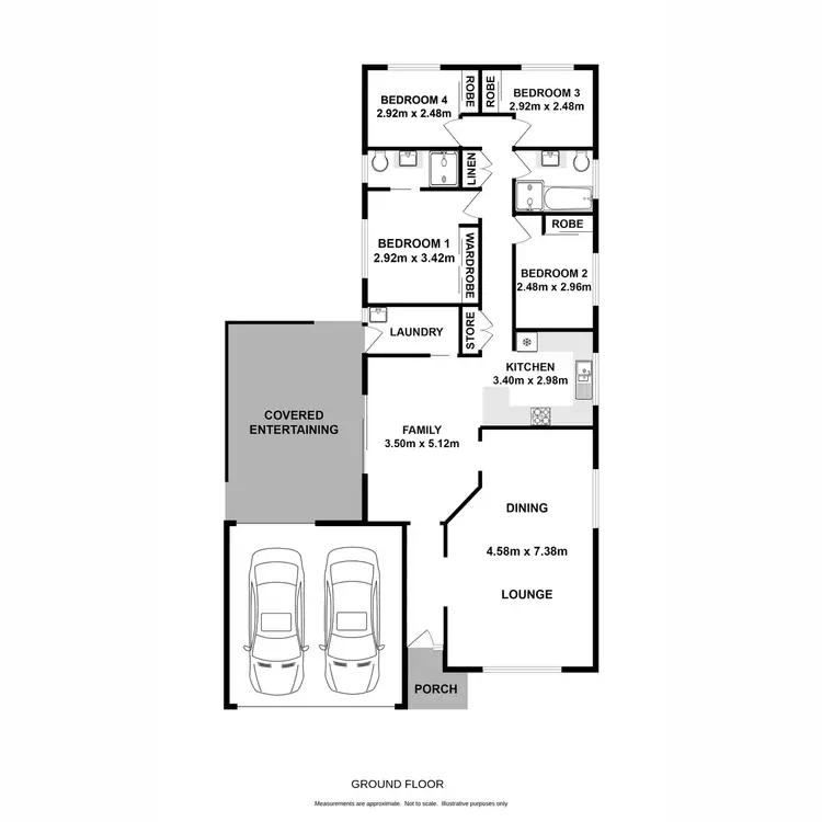 Floorplan of Homely house listing, 117 The Lakes Drive, Glenmore Park NSW 2745