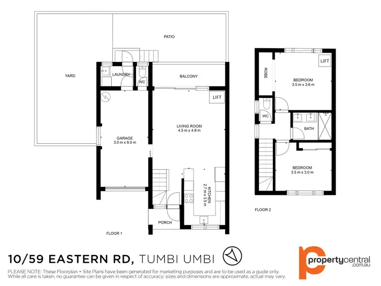 Floorplan of Homely townhouse listing, 10/59 Eastern Road, Tumbi Umbi NSW 2261