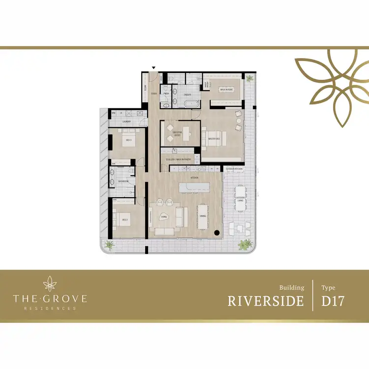 Floorplan of Homely apartment listing, 1108/1 Airlie Street, Claremont WA 6010