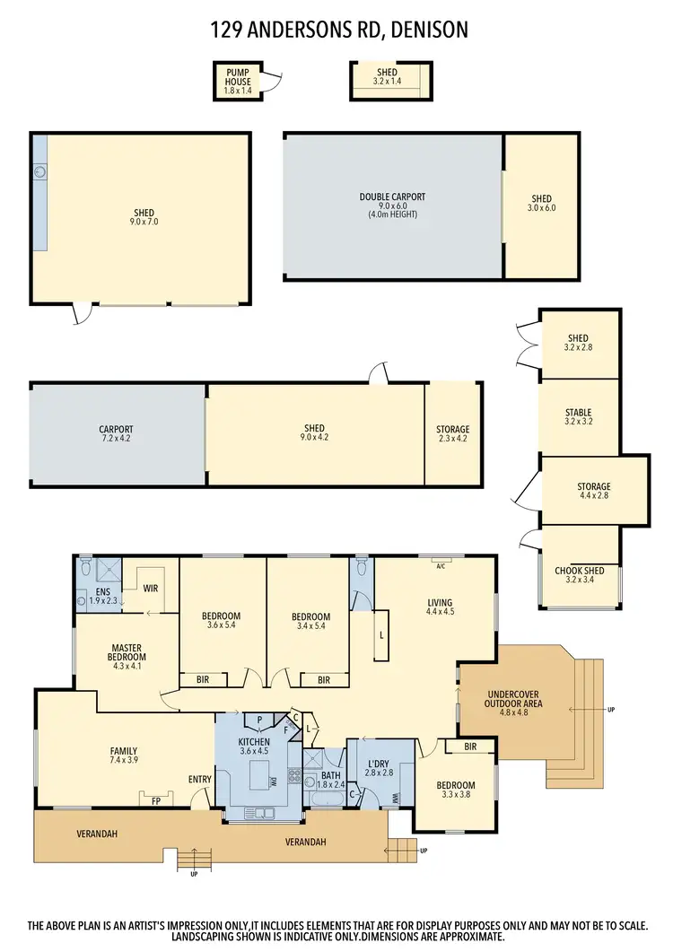Floorplan of Homely house listing, 129 Andersons Road, Denison VIC 3858