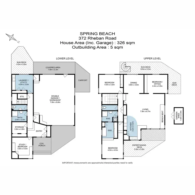 Floorplan of Homely house listing, 372 Rheban Road, Spring Beach TAS 7190