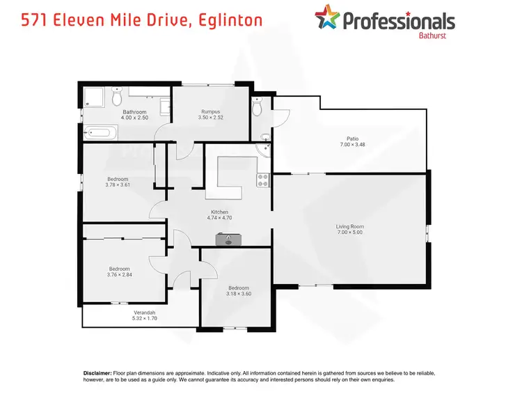 Floorplan of Homely house listing, 571 Eleven Mile Drive, Eglinton NSW 2795