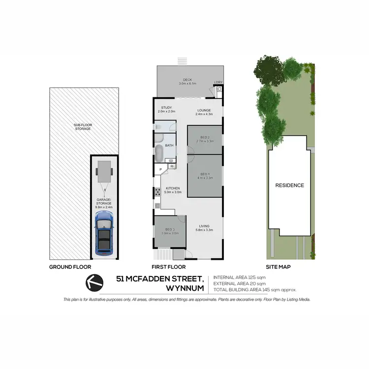 Floorplan of Homely house listing, 51 McFadden Street, Wynnum QLD 4178