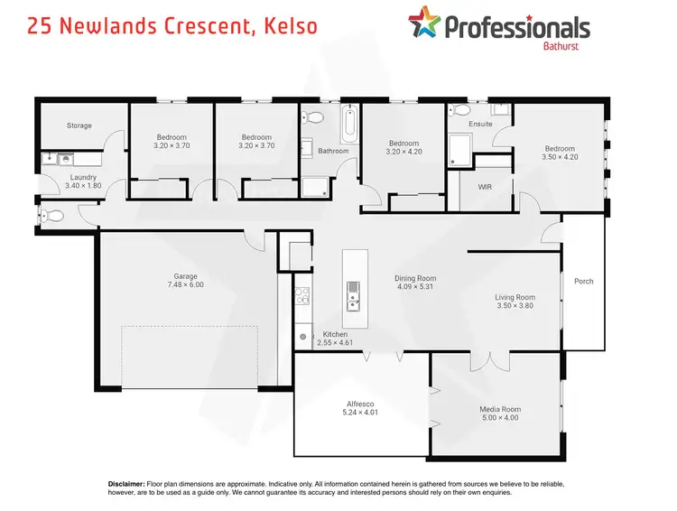 Floorplan of Homely house listing, 25 Newlands Crescent, Kelso NSW 2795