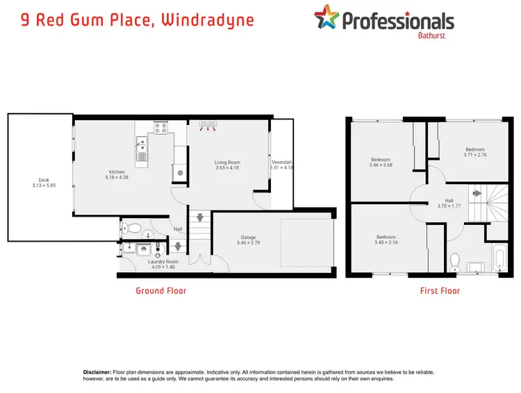 Floorplan of Homely townhouse listing, 9 Red Gum Place, Windradyne NSW 2795