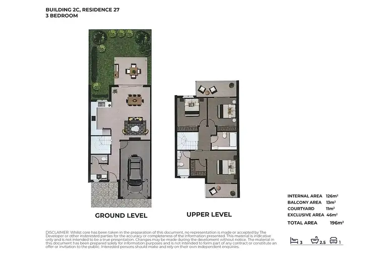 Floorplan of Homely townhouse listing, 27/27 Sunflower Crescent, Calamvale QLD 4116
