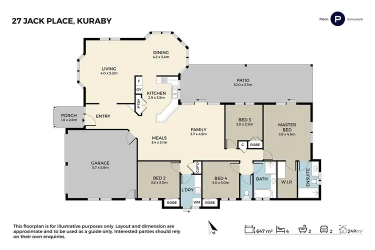 Floorplan of Homely house listing, 27 Jack Place, Kuraby QLD 4112