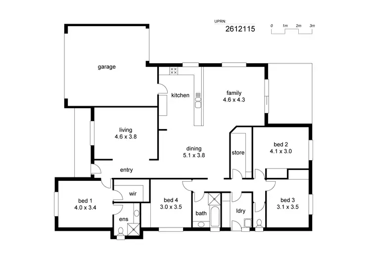 Floorplan of Homely house listing, 61 Seawind Drive, Rockingham WA 6168