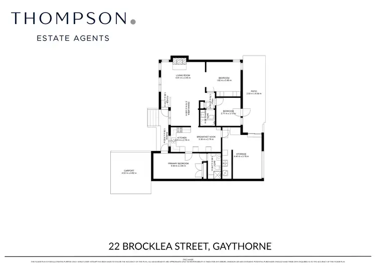 Floorplan of Homely house listing, 22 Brocklea Street, Gaythorne QLD 4051