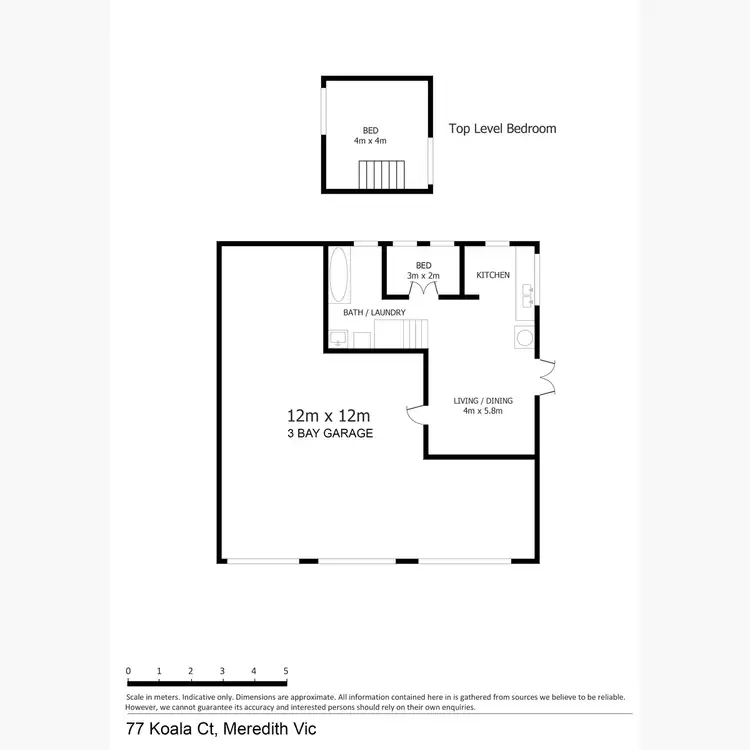 Floorplan of Homely rural property listing, 77 Koala Court, Meredith VIC 3333
