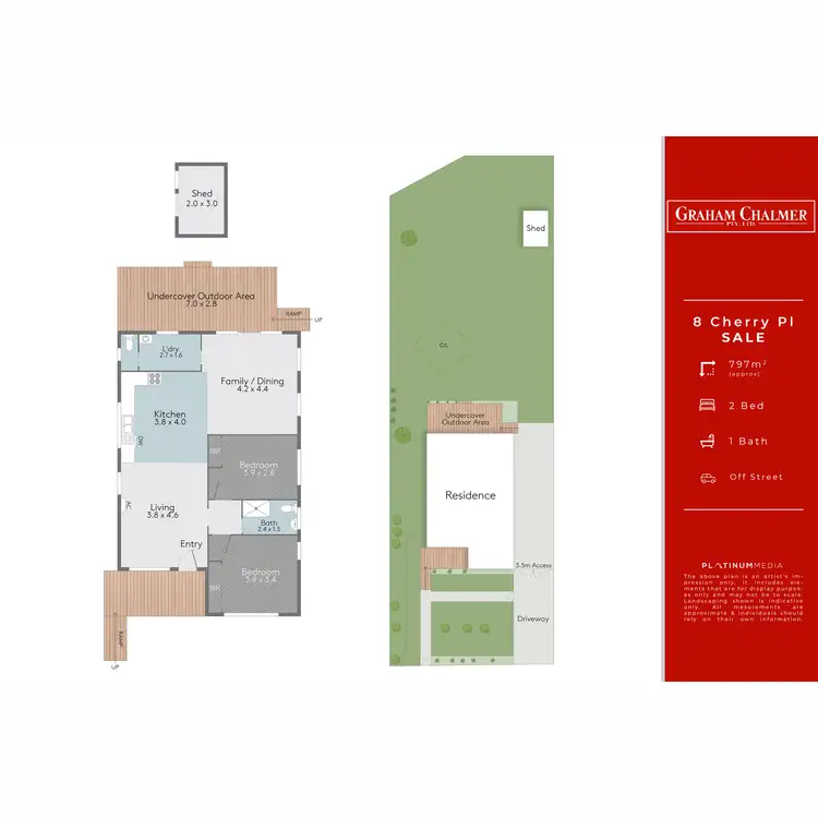 Floorplan of Homely house listing, 8 Cherry Place, Sale VIC 3850