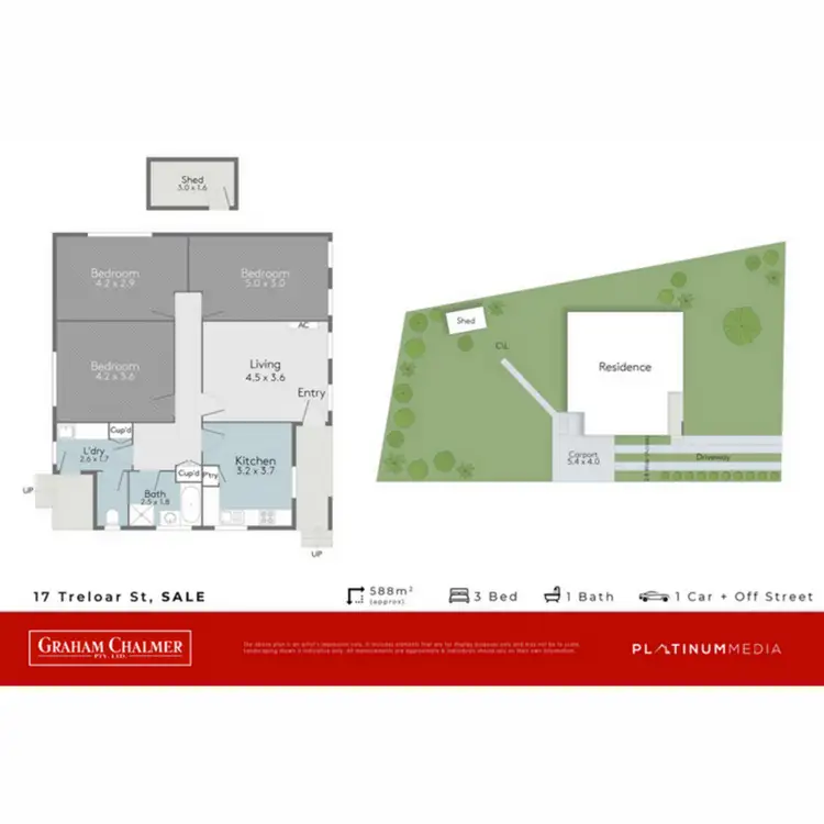 Floorplan of Homely house listing, 17 Treloar Street, Sale VIC 3850