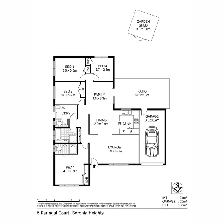 Floorplan of Homely house listing, 6 Karingal Court, Boronia Heights QLD 4124