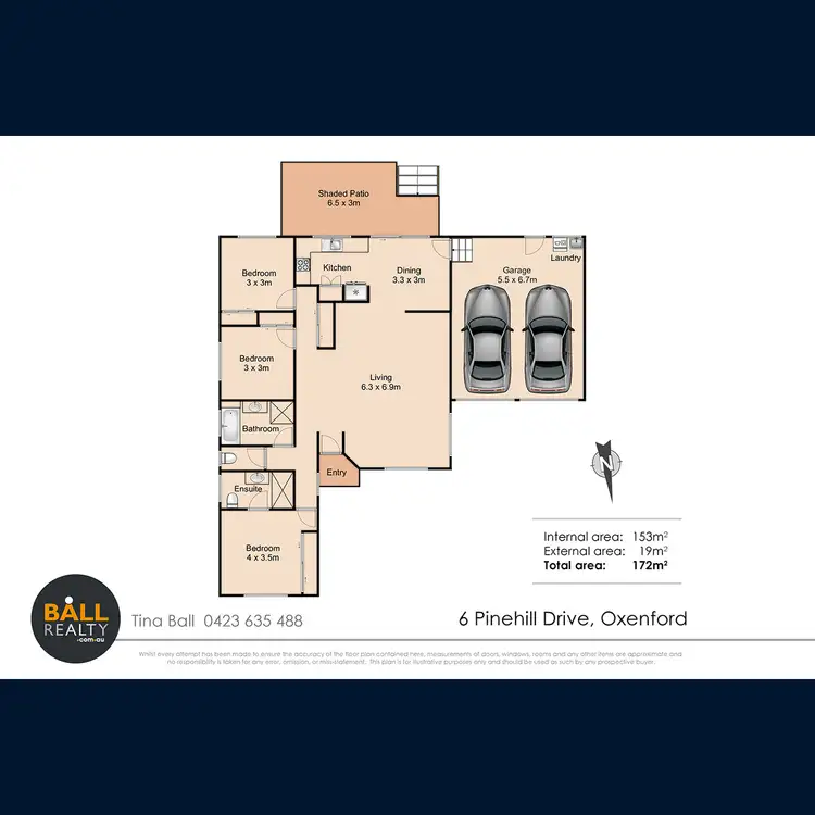 Floorplan of Homely house listing, 6 Pinehill Drive, Oxenford QLD 4210